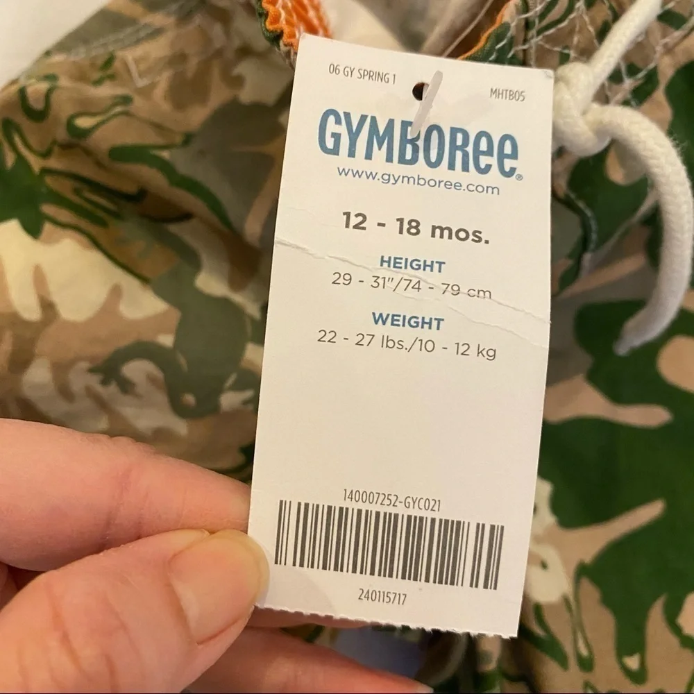 NWT~GYMBOREE Boys Swimwear Shorts Size 12-18 Mon
